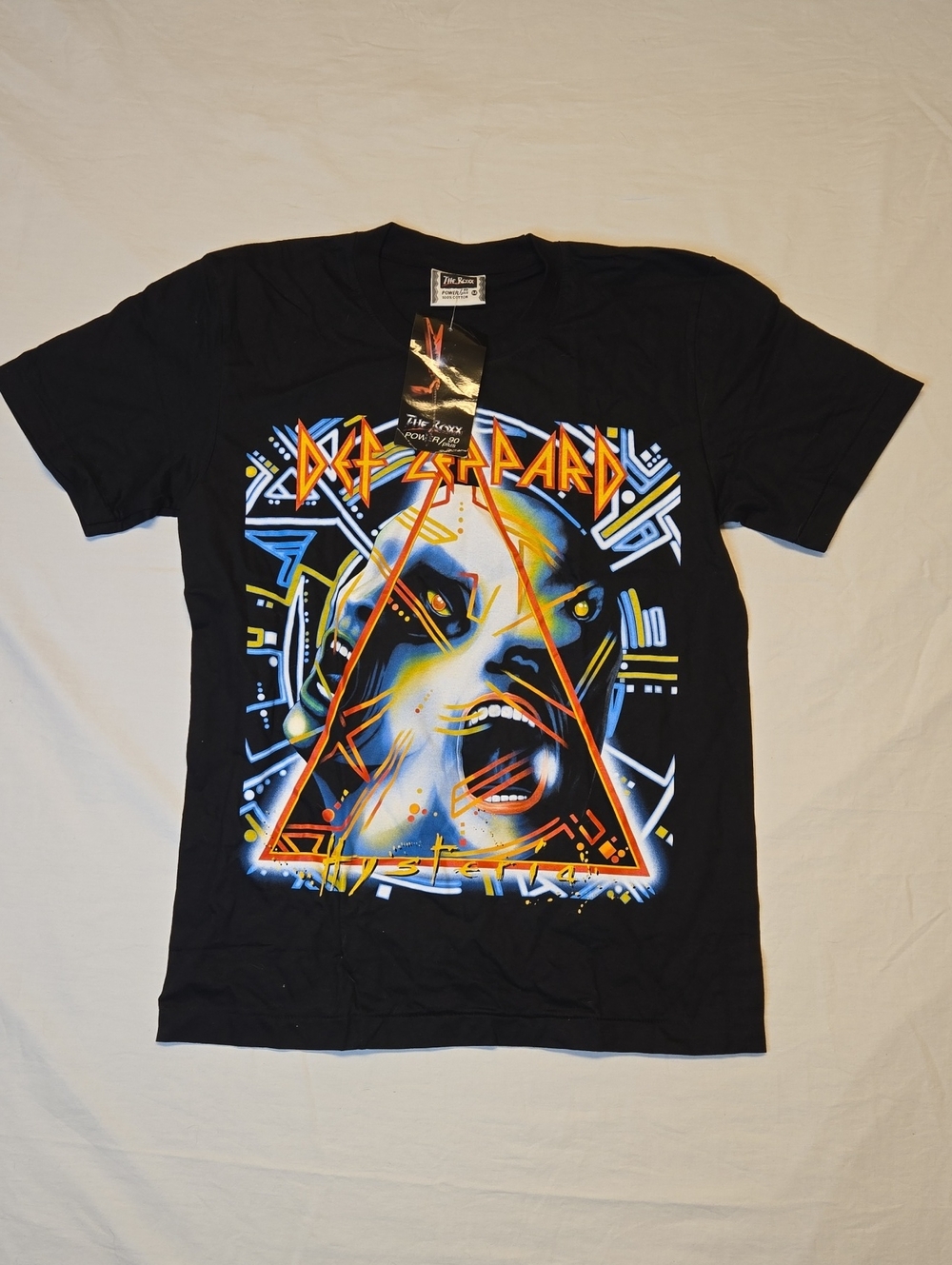 Def Leppard Hysteria The Roxx Full Graphic Band Crewneck T-Shirt Vintage
